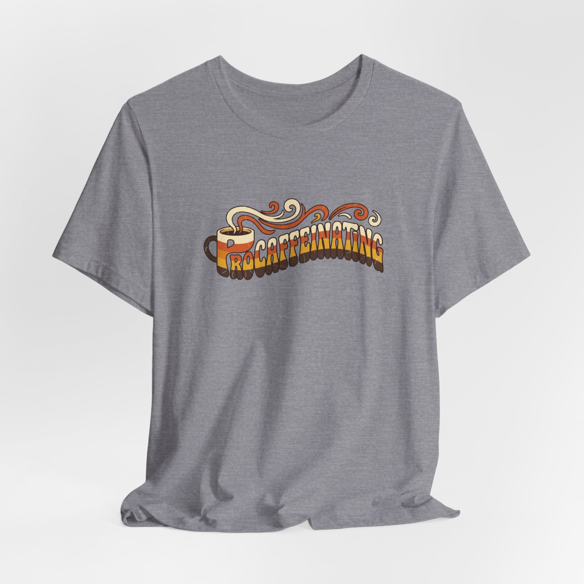 Procaffeinating Funny Coffee Lover Retro T-Shirt | Vintage Coffee Shirt