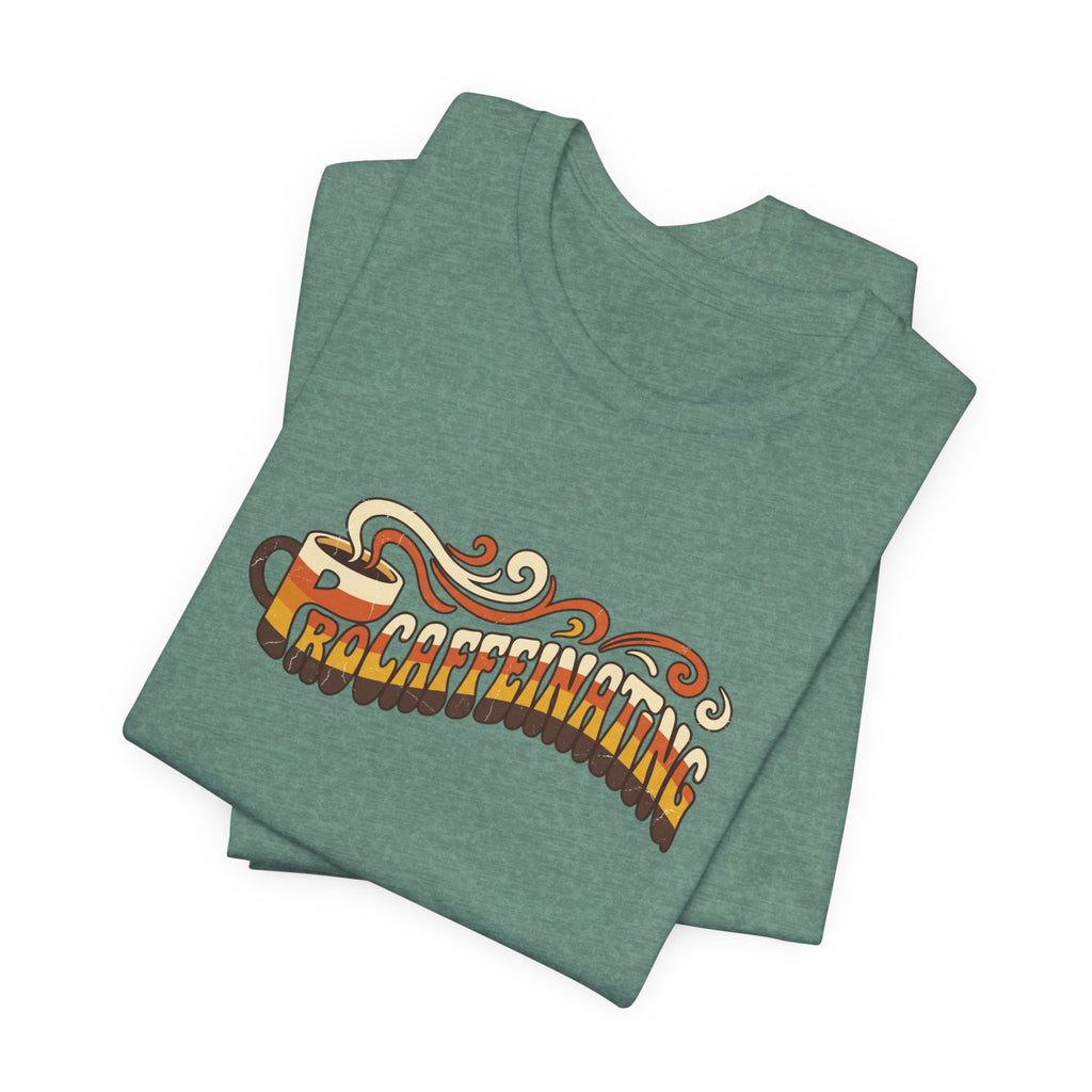 Procaffeinating Funny Coffee Lover Retro T-Shirt | Vintage Coffee Shirt