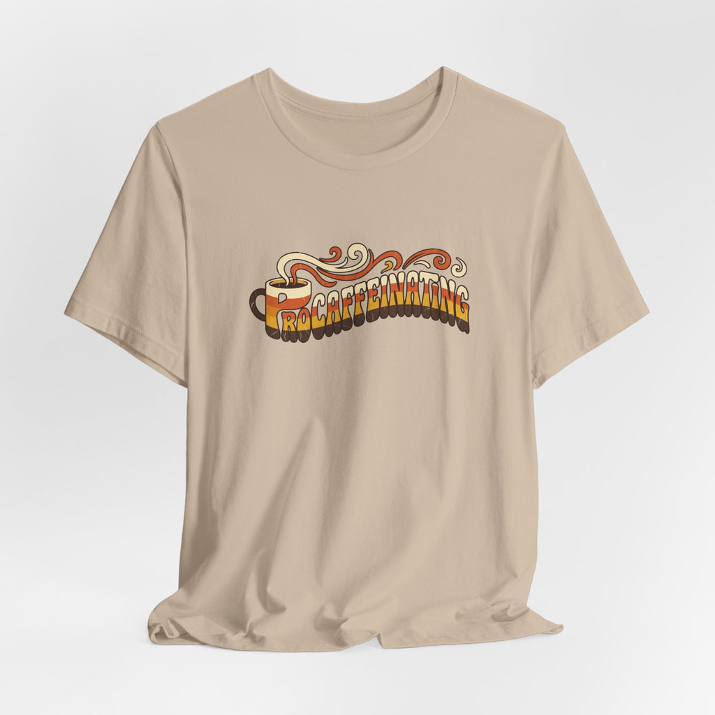 Procaffeinating Funny Coffee Lover Retro T-Shirt | Vintage Coffee Shirt