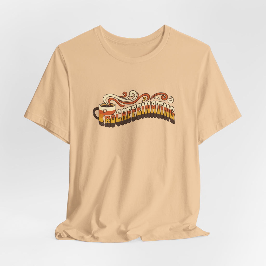 Procaffeinating Funny Coffee Lover Retro T-Shirt | Vintage Coffee Shirt