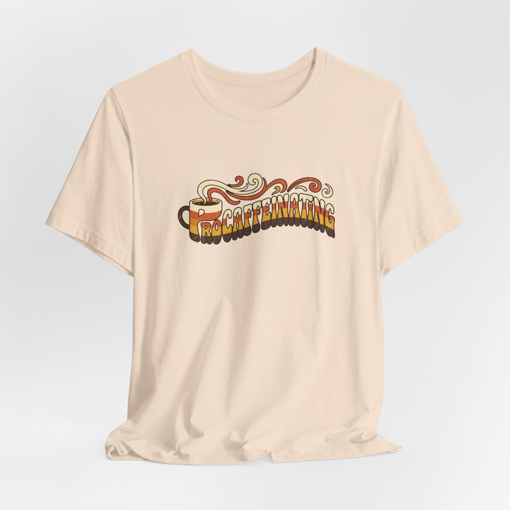 Procaffeinating Funny Coffee Lover Retro T-Shirt | Vintage Coffee Shirt
