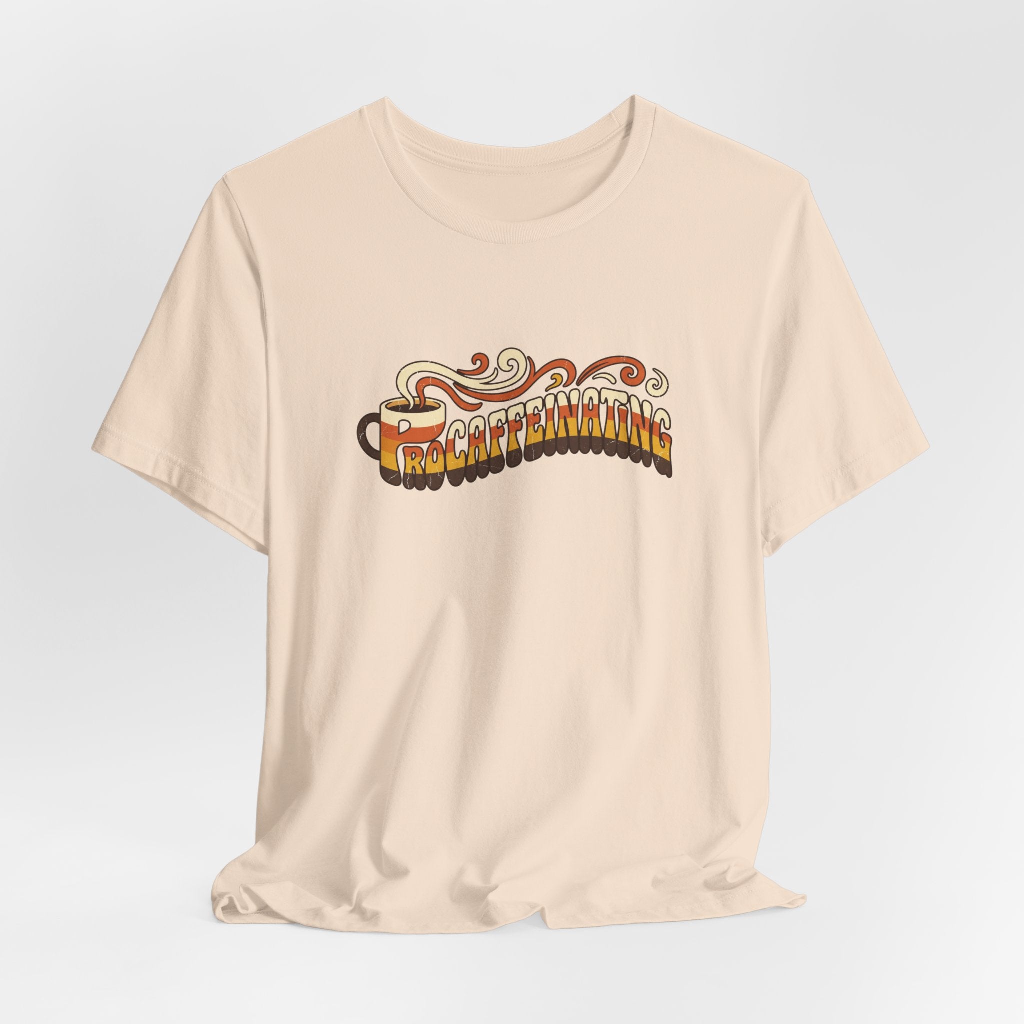 Procaffeinating Funny Coffee Lover Retro T-Shirt | Vintage Coffee Shirt