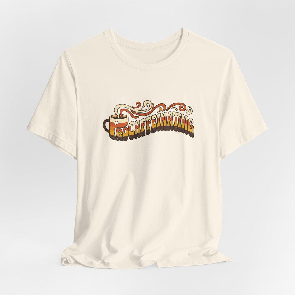 Procaffeinating Funny Coffee Lover Retro T-Shirt | Vintage Coffee Shirt