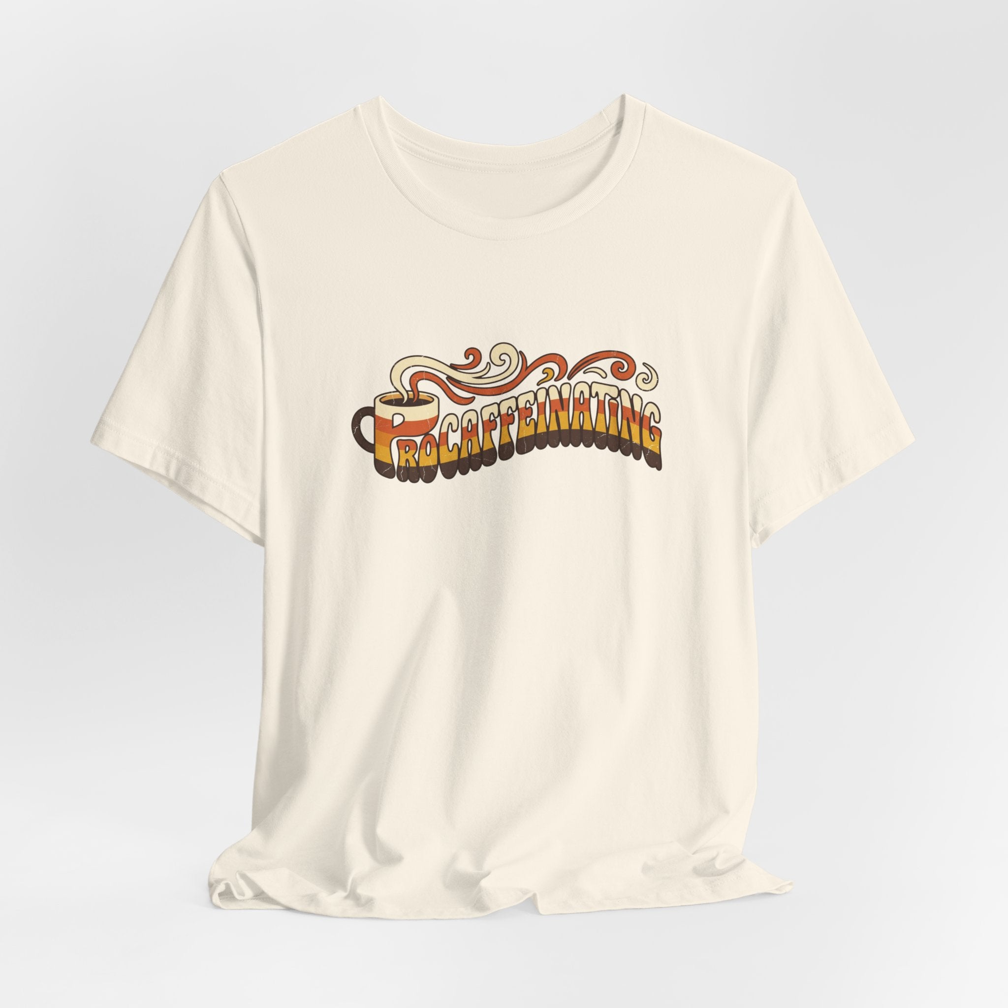 Procaffeinating Funny Coffee Lover Retro T-Shirt | Vintage Coffee Shirt
