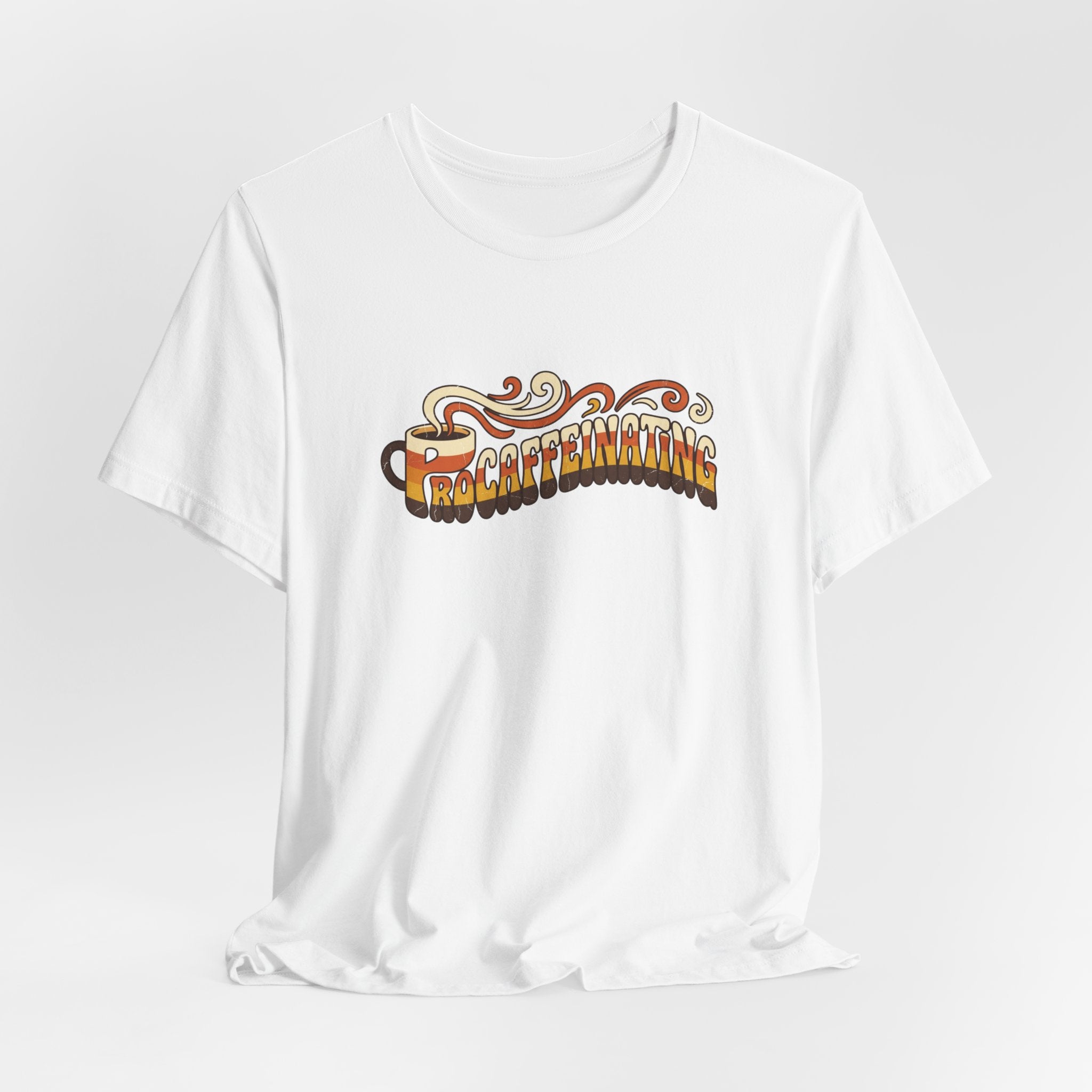 Procaffeinating Funny Coffee Lover Retro T-Shirt | Vintage Coffee Shirt