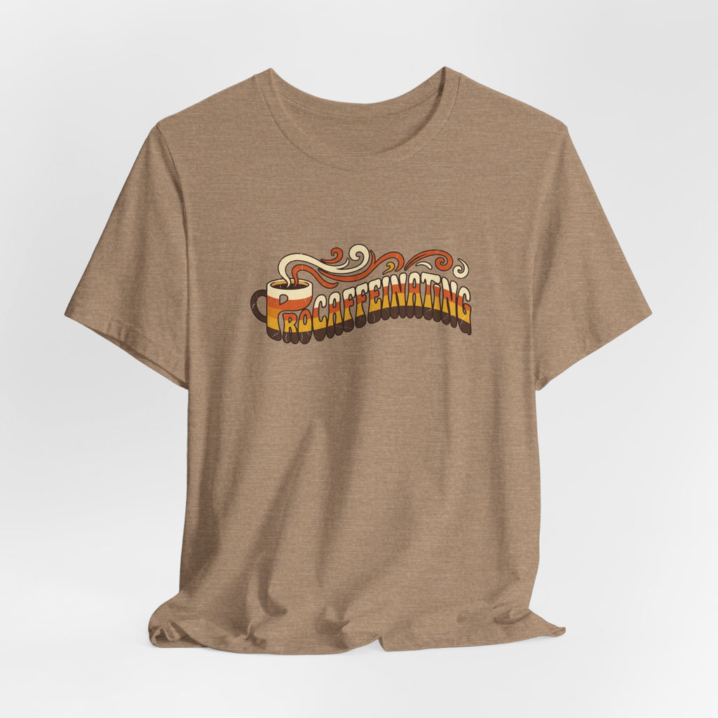 Procaffeinating Funny Coffee Lover Retro T-Shirt | Vintage Coffee Shirt