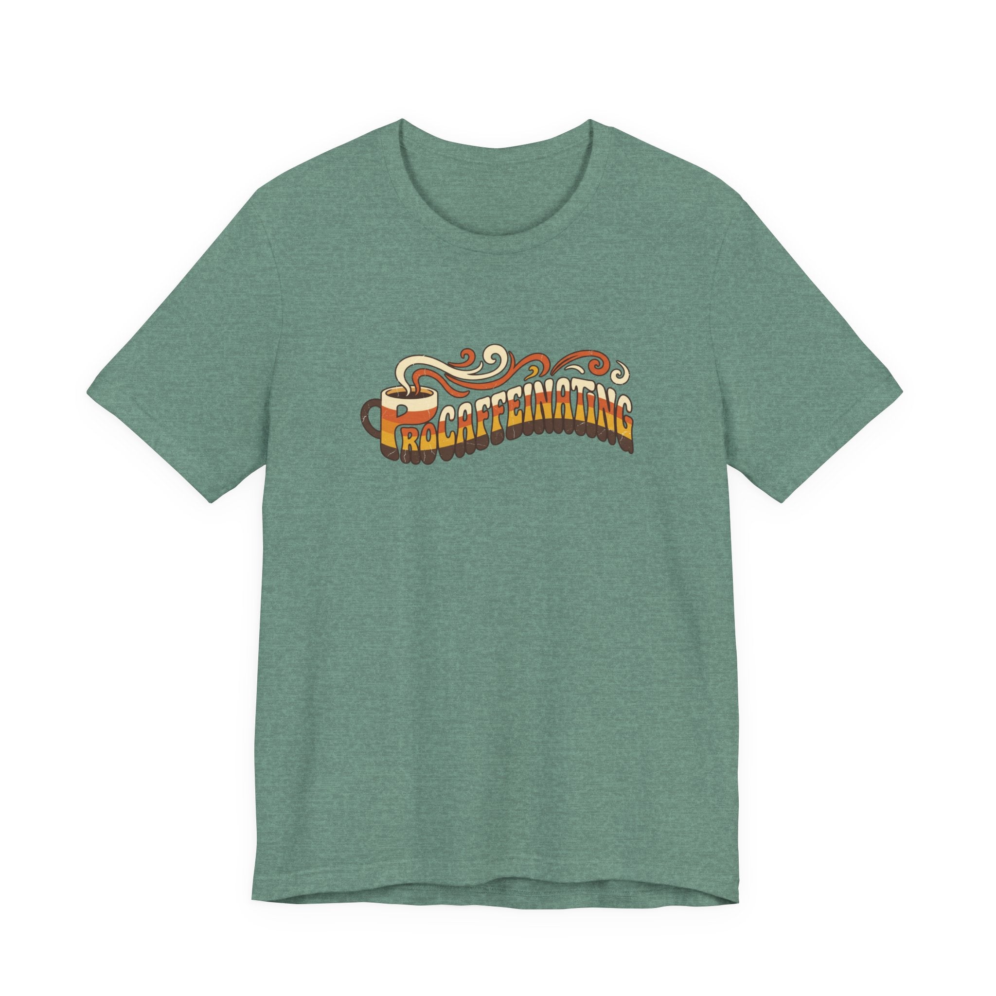 Procaffeinating Funny Coffee Lover Retro T-Shirt | Vintage Coffee Shirt