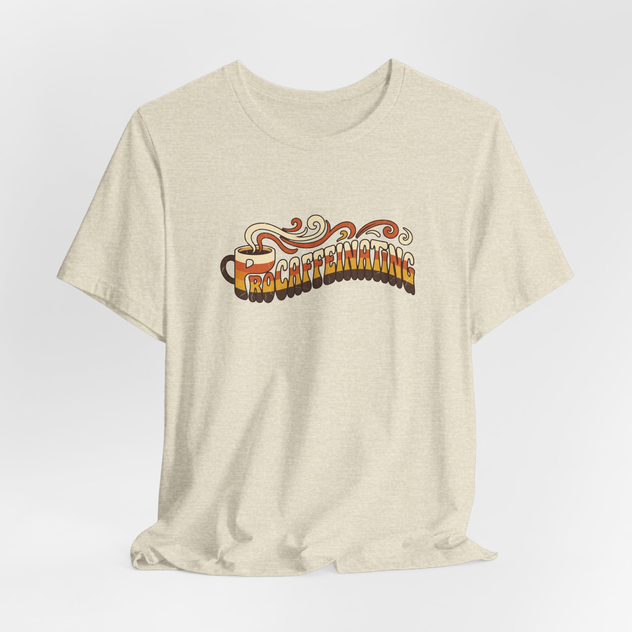Procaffeinating Funny Coffee Lover Retro T-Shirt | Vintage Coffee Shirt
